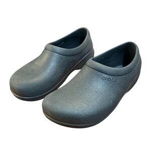 Crocs Wipeable Black Clogs Clinical Food Service Shoes